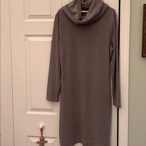 Banana Republic Gray Cowl Neck Dress